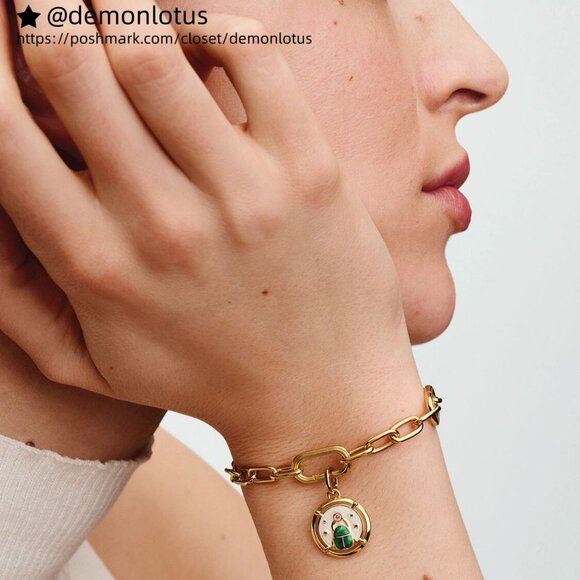 Pandora Scarab Beetle Medallion Charm - Picture 4 of 6